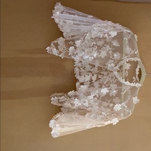 David’s bridal floral cape